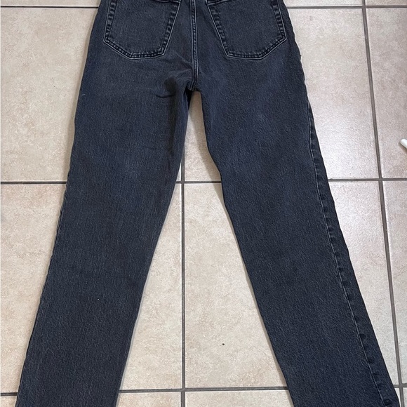 Abercrombie & fitch the 90s straight ultra high rise jeans dark wash cotton‎ - Picture 4 of 8